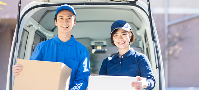 積荷場所到着・積み込み